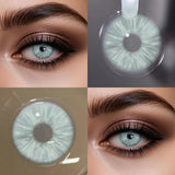 Colored Contact Lenses 2Pcs Half-Yearly Small Pupil Prescription Eye Color Contacts With Power