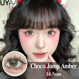 Contact Lenses Cosmetics Lenses Choco Jump Series Eye Color Lens Beauty Black contacts Woman Accesories Natual  Brown lens