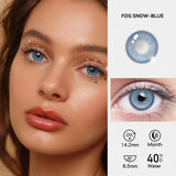 1 Pair Myopia Fashion Lens Prescription Colored Contact Lenses Beauty Pupils Purple Eye Lenses Blue Eye Color Lenses