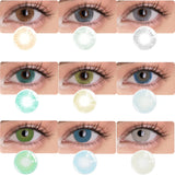 1 Pair for Eyes Yearly Christmas Dropship Gray Party Marine Beauty Gift Dark Circle Pupils Lenses