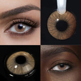 Natural Color Contact Lenses 14.2mm Small Pupil Half Year Disposable for Daily Cosmetics Makeup