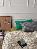 Huace  Pure Cotton Soft Color Blo Simple Blogging Sle Four Piece Bedding Set Comfortable Breathable Cotton Bed Linens