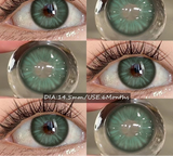 New Colored Contact Lenses 2pcs Fashion Blue Eyes Contacts Gray Beauty Pupils Brown Colorful Makeup Contact Green Lens