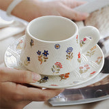 Personalized Phnom Penh Printed Cup And Saucer Plate Kitchen Supplies Cartoon Embossed Coffee Cup And Saucer Plate Suit Gift