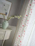 Boho Curtain Embroidered Curtain for Bedroom Nursery Light Room filtering Farmhouse for Curtains Living Room Rod Pocket Drapes
