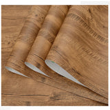 PVC Waterproof Self Adhesive Wallpaper Wall in Rolls Furniture Vinyl Decor Film Wood Grain Stickers For Kitchen Wall Home Decor