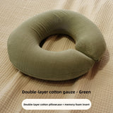 Professional Salon Use round Face Pillow Massage Bed Hole Pad Removable Cover Neck Shoulder Back Massager U-Shaped Pillow