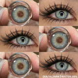 Colored Contact Lenses for Eyes 1pair Gray Pupils Lens Blue Eye Lenses Brown Lens Yearly Green Contacts Cosmetic Lenses