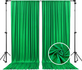 2 Panels Pink Backdrop Curtain for Wedding Polyester Photography Backdrop Drapes for Birthday Parties Stage Backdrop Stand
