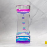 Acrylic Liquid Hourglass Timer Pressure-reducing Two-color Liquid Oil Drain Creative Oil Drop Process Desktop Display Hourglass