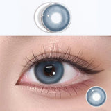 Colored Contact Lenses with degree Power Cosmetic Purple Annual Contact Lens 1year grey Make Up lens