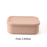 Silicone Bento Lunch Box Microwave Heating Lunch Box Fruit & Vegetable Storage Box Suitable for Students and Office Workers