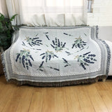 Leaves Floral Blankets for Bed Linen Cotton Throw Blankets Creative Interesting Outdoor Camping Picnic Mat Aesthetic Blanket