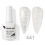 Nail Gel Polish 7.5ml HEMA/TPO FREE Red Sparkle Sequin Gel Nails Beautiful Semi Permanent Soak Off UV LED Gel Polish