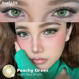 1 Pair Brown Colored Contact Lenses For Eyes Natural Gray Lenses Green Eyes Contact Makeup Beauty 14.20mm Yearly