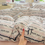 Flower Printed Duvet Cover Sets Queen/King Bedding Set with Shell Edge Washed Cotton dekbedovertrek 240x220   Bed Cover Set