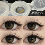1 Pair New Eyes Contacts Lenses with Myopia Diopter Eyes Colored Lens Makeup Beauty Pupil Annual Use Fast Shipping