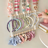 Multilayer Hair Accessories Wall Mounted Storage Bag Organizer Large Capacity Hairpins Rings Hoops Partition Door Hanging Bag