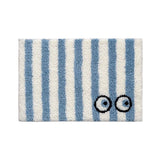 Funny Tufting Eyes Bedroom Rug Stripe Bathroom Mat Tidy Bedside Carpet Foot Pad Bathmat Doormat Aesthetic Home Room Decor