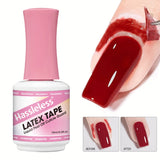 15ml nail peel-off liquid with spill-proof adhesive tape, gentle formula, peel-off cuticle protectant for nail polish