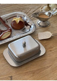 Stainless Steel Butter Tray,Retro French Butter Box Storage Box with Lid Butter Tray, Tableware Dessert Tray,Kitchen Tableware