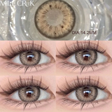 2PCS Natural Brown Contact Lenses for Eyes High Quality Eyes Color Contacts Lenses Makeup Beauty Big Pupil Yearly Use