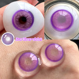 2pcs/pair Cyber Series Halloween Colored Contact Lenses for Makeup Eyes Big Pupils Red Contact Lenses Brown Lens Myopia