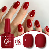 10ML Gel Nail Polish Solid Color Glass Gel Varnish Nail Art Gel Spring Summer Gel Nail Soak Off UV Gel Gel Vernis