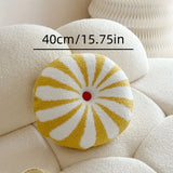 Sweet and Cute Milk Candy Round Plush Cartoon Living Room Decorative Cushion Non-Standard Soft Bed Pillow Plush Pillows