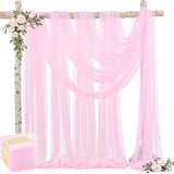 Wedding Arch Draping Fabric Wedding Drapes Drapes for Backdrop Sheer Fabric Drapes Decorations Curtains Reception Ceremony Party