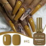 Single-use gel nail polish, classic colors, semi-permanent, removeable by soaking or LED polish, suitable for home and salon use