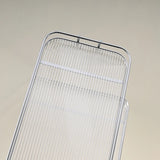 Double-layer desktop storage rack, unassembled acrylic storage stand, ironware kitchen organizing rack, space-saving desktop storage rack. Suitable for office desks, home makeup tables