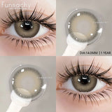 1 pair Colorcon Contact Lenses for Eyes Black Lenses Beautiful Cosmetic Pupil Blue Lenses Big Eyes Contacts Lens Yearly