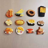 5pcs, Fridge Magnets, Cartoon Fridge Magnets, Kawaii Simulation Food Refrigerator Magnets, Whiteboard Magnets Sticker