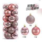 24/36Pcs Christmas Decoration 3/4CM Balls Hanging Christmas Tree Pendants Ornaments for Home Party Decor New Year Gift Accessory