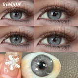 1 Pair Muses Series Colored Contact Lenses Natural Brown Pupils Eyes Contact lenses Big Eyes Soft Contacts 14.50mm