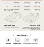 Moonlight Bus Cheese Yellow ids INS Sle Full Cotton Waed Bedding Cover 8 Bedding Four-Piece Set Mixed Cotton Bedding