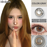 14.2mm Natural Glossy Contacts 2pcs Half Yearly Free Shipping Shiny Eye Lenses for Cosplay Party Makeup