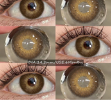 New Colored Contact Lenses 2pcs Fashion Blue Eyes Contacts Gray Beauty Pupils Brown Colorful Makeup Contact Green Lens