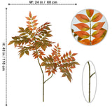 75/110cm Large Artificial Plants Fake Lacquer Tree Branch Plastic Leaves Tall Green Landscape Faux plant For Home Garden Decor