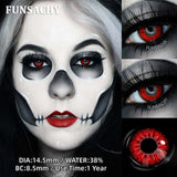 Cosplay White Contact Lenses for Eyes Anime Role Playing Lens Halloween Cosplay Black Contacts Yearly Cosmetics Pupils