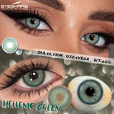 2Pcs Natural Color Contact Lenses Brown Contacts Gray Beautiful Pupils Blue Eye Lenses Yearly Green Beauty Makeup Lens