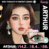 1 Pair  Contact Lenses for Eyes Color Eye Contacts Brown Gray Lens Beautiful Pupils for Makeup Yearly Use