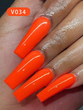 1pc 15ml Orange Gel Nail Polish Starter Pure Soak Off No Wipe Nail Gel Polish Suitable For All Seasons