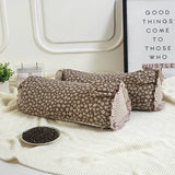 1pcs Cotton Double-layer Sand Buckwheat Shell Headrest Cute Floral Rabbit Ear Breathable Pillow Comfortable Cervical Bolster