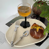 Western Food Set Tableware Korean Stainless Steel Knife and Fork Salad Steak Knife Fork Spoon Four Piece Set