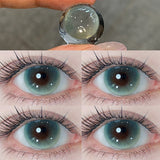 1Pair Korean Lenses Green Eyes Contact Lenses Blue Pupils for Eyes Style Green Natural Cosmetics Fast Shipping