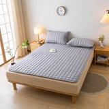 1pc Quilted Thick Mattresses Toppers Waterproof Mattress Pad Cover All-Season Elastic Corner Straps Fits Up To 30cm Bed