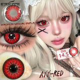 1 Pair Cosplay Colored Contact Lenses Red Lenses Halloween Blue Beauty Makeup Eyes Lenses Anime Purple Eyes Contacts