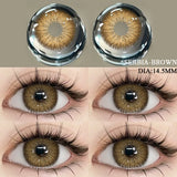 Big Diameter Black Lenses 14.5mm Lenses Gothic Colored Contact Lenses for Eyes Big Doll Eye Lenses Natural Look Lenses